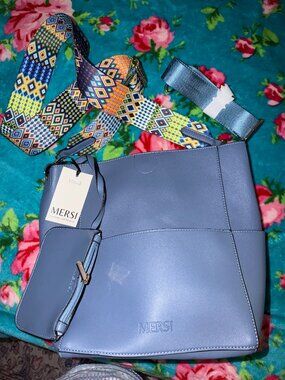 NWT Mersi bucket bag with upgraded strap